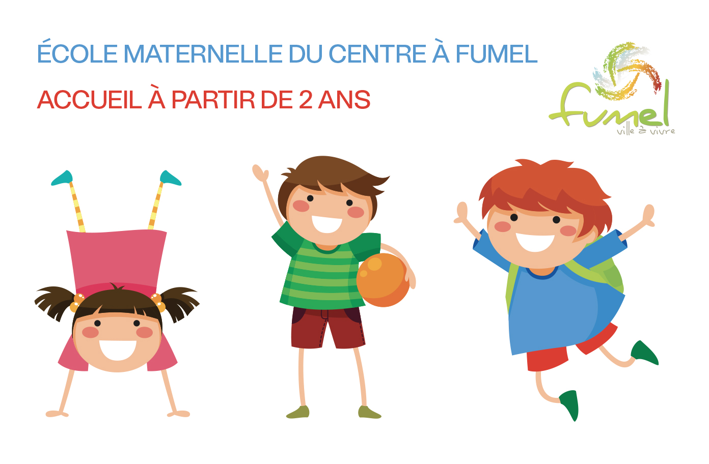ÉCOLE MATERNELLE DU CENTRE À FUMEL : il est encore temps d’inscrire vos enfants
